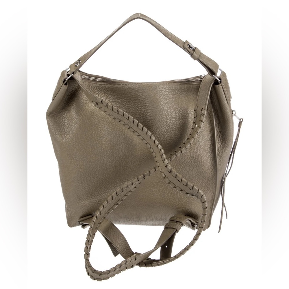 All Saints, Kita Leather Grey Backpack